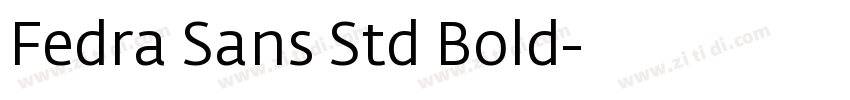 Fedra Sans Std Bold字体转换